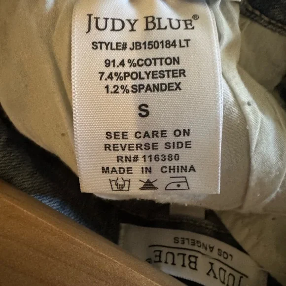 Judy Blue Light Blue Distressed Jean Shorts - Picture 4 of 4